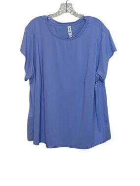 All In Motion Short Sleeve Activewear Top Womens Plus 3X Purple